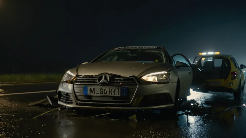 Трагедия на автобане A5: Водитель спасся из разбитого BMW, но погиб, вернувшись к обломкам