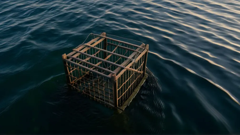 Ученые заинтригованы: волчица в Канаде использует ловушку для крабов как инструмент