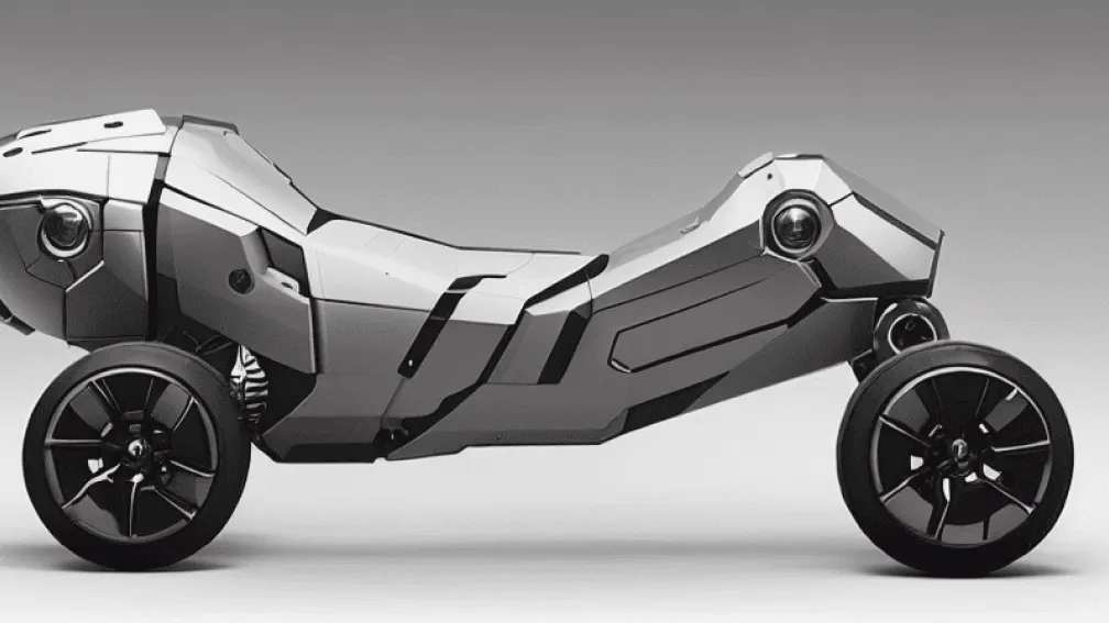 Kawasaki: концепт мотоцикла-робота на 4 ногах