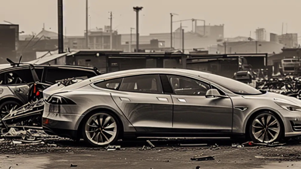 «Все ненавидят Илона»: Tesla разбита кувалдами ради «арт-проекта»