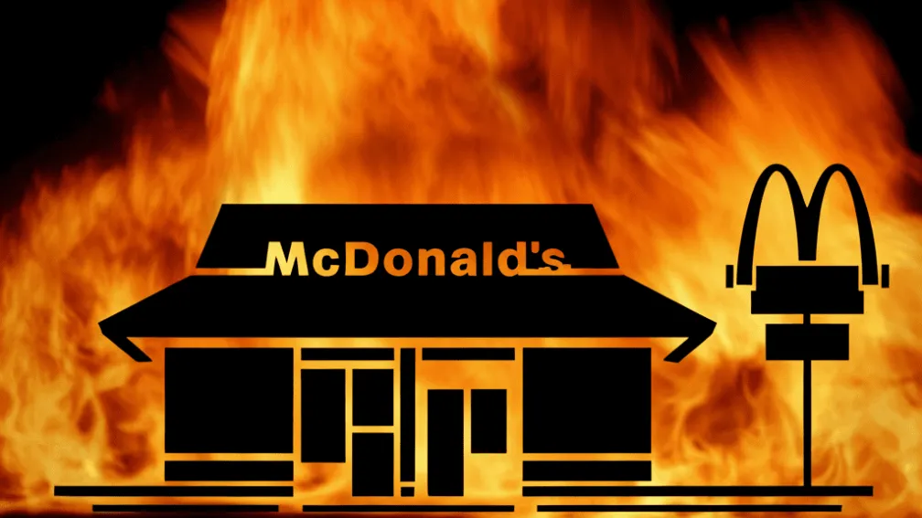 Поджог McDonald's во Франции: причина Палестина
