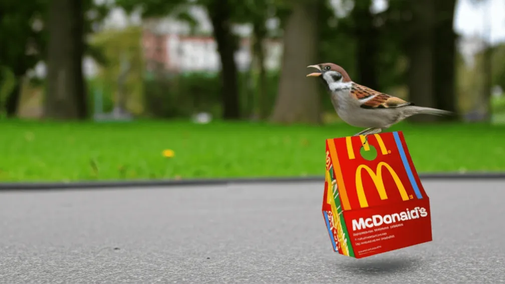 Птицы используют упаковку McDonald’s… и вот что они с ней делают, согласно исследованию