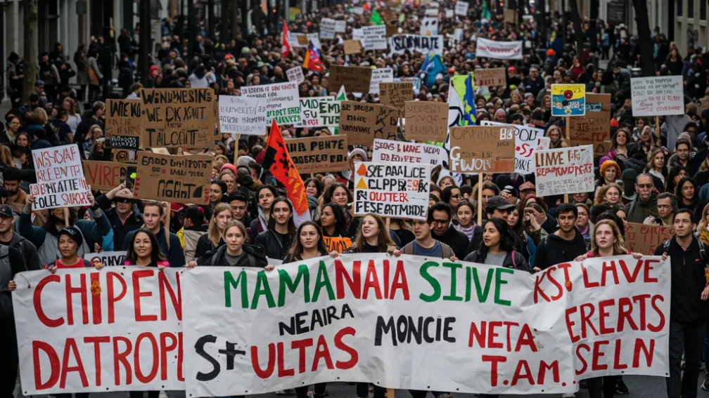 «Никаких королей в Америке»: протесты против Трампа