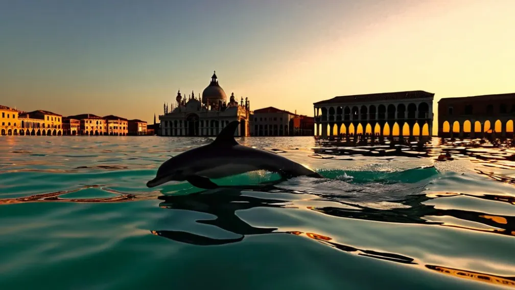 Дельфин МИММО: новая звезда Венеции под угрозой туристического внимания