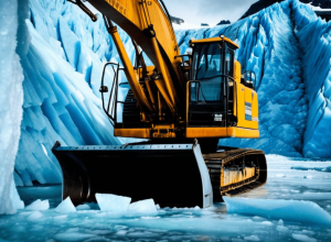 Признание в разрушении ледника: Как экскаватор "разгромил" ледник Лез-Дез-Альп