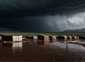 Проливные дожди усугубляют страдания перемещенных лиц в Газе: "Боюсь дождя, как войны"