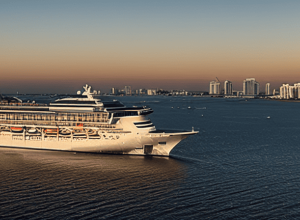Орландо Блум на инаугурации MSC World America в Майами