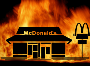 Поджог McDonald's во Франции: причина Палестина