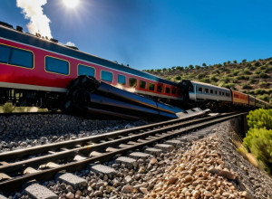 Авария на железнодорожных путях в Испании: изображения эвакуационных сил