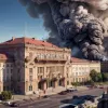 Штаб-квартира правительства в Киеве пострадала от беспрецедентной атаки